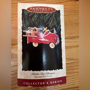 Kiddie car fire truck ornament